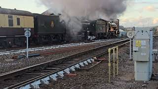 Two castle leaving Exeter St Davids with gorgeous sunset [upl. by Allak31]