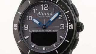 Montre ALPINA WATCHES ALPINERX HR Gris [upl. by Akerdnuhs692]