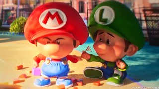 Mario Luigi and Princess Peach as Babies Leaked Images from The Super Mario Bros Movie [upl. by Orlantha485]