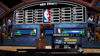 NBA 2K11 My Player  The Draft [upl. by Atilek]