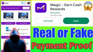 Magic app real or fake  Magic app payment proof  techlike [upl. by Irisa260]