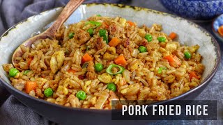 Pork Fried Rice  猪肉炒饭 [upl. by Uliram690]