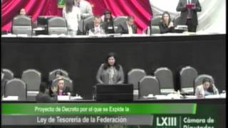 Dip Rosa Millán PRI  Ley de Tesorería de la Federación A Favor [upl. by Attenej387]