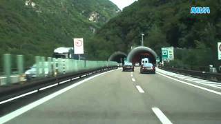 Italy  Italien Autostrada A22 Richtung Brenner [upl. by Yrrem]