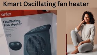 Unboxing Anko Oscillating Fan Heater Kmart Review and Demonstration asmr 2021 [upl. by Lavicrep353]