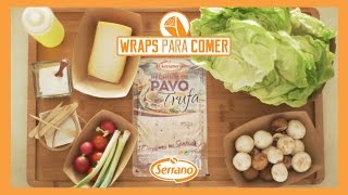 Wrap de lechuga con Pavo Trufa Negra Ajos Tiernos y Queso Raclette [upl. by Gawen]