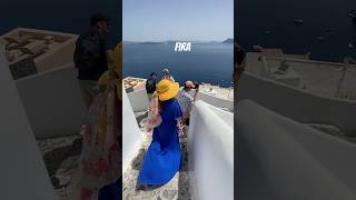 Fira town amazing sea views Santorini Greece 🇬🇷 traveling short [upl. by Analla]