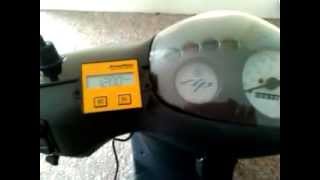 Piaggio zip 50rpm gauge installation [upl. by Arytahs17]