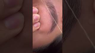 Eyebrow Threading shaping 🧵🧵ytshort eyebrowtutorial [upl. by Eslek]