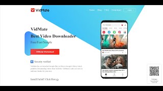 Download amp use of vidmate Audiovideo downloader on mobile phone [upl. by Alver]