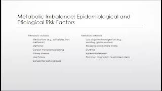 Metabolic AcidosisAlkalosis [upl. by Meehaf]