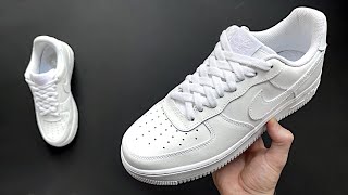 HOW TO LACE NIKE AIR FORCE 1 LOW DIAMOND BEST WAY [upl. by Ahearn539]