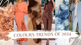 Color Trends Of 2024  Colours That Are Going To Rule 2024  Fashion Colours Of 2024 [upl. by Stochmal]