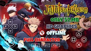 Game Jujutsu Kaisen PPSSPP on Android Offline HD Graphics Full Characters Mod Naruto  Gameplay [upl. by Leveridge169]