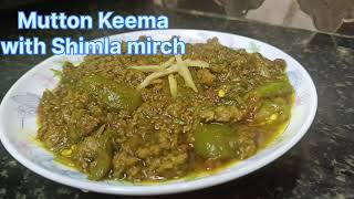 Mutton Keema with Shimla mirch  Keema recipe  Cook with Khan [upl. by Naynek]