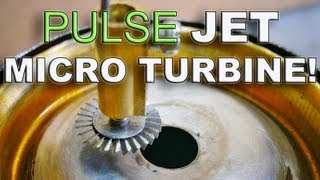 Tin Can Pulse Jet Powers a Tiny Turbine Wheel [upl. by Lowell177]