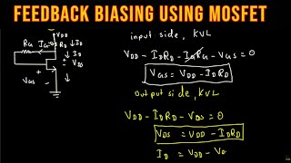 Feedback biasing using MOSFET [upl. by Claud29]