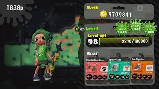 Splatoon 2  Turf War  Reaching Level 98 [upl. by Hsac]