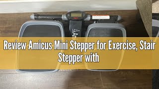 Review Amicus Mini Stepper for Exercise Stair Stepper with Resistance Bands Hydraulic Fitness Step [upl. by Acinorehs]