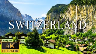 FLYING OVER SWITZERLAND 4K UHD  Relaxing Music With Stunning Beautiful Nature 4K Video Ultra HD [upl. by Cho]