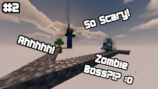 Fighting a ZOMBIE BOSSFIGHT  Hypixel Skyblock Episode 2 [upl. by Humphrey]