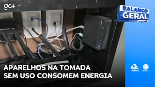 Conta mais cara aparelhos plugados na tomada sem uso consomem energia  Balanço Geral CE Manhã [upl. by Dill883]