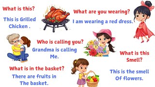 Simple English Questions amp Answers Daily English Conversations Fun Learning English [upl. by Odracer]