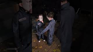 Michael Myers challenge👀￼ shorts halloween family funny tiktok michaelmyers [upl. by Connell]