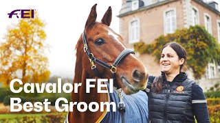 Cavalor FEI Best Groom Award 2024 Bettina Cardinael  FEI Awards 2024 [upl. by Alvera]