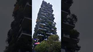 Rainy Day in Milan🇮🇹 Exploring the Vertical Forest Towersshortvideo shorts italy milano milan [upl. by Agni]