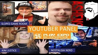 YOUTUBER PANEL PLAY EXPO BLACKPOOL 2018 [upl. by Allianora]