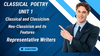 What is Classical Classicism and NeoClassicism in English Poetry [upl. by Nevet]