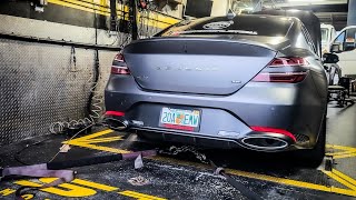 Dyno Day on The Mandalorian Genesis G70 2022 Launch Edition  JB4 Map 023 burgertuning [upl. by Berneta]