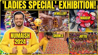 LADIES SPECIAL NUMAISH EXHIBITION WITH PRICE  HYDERABAD 2024 TOUR  HYDERABADI VLOG  WTF [upl. by Etom]