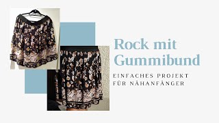 4 DE Rock mit Gummibund nähen [upl. by Araik]