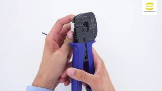 Crimp  Termination technology with HARTING Hand Crimp Tool [upl. by Ande]