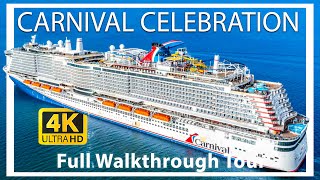 Carnival Celebration  Full Walkthrough Cruise Ship Tour 2024  Roller Coaster amp Water Park   2024 [upl. by Nimad]