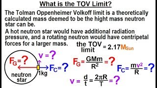 Astronomy  Ch 22 Neutron Star 10 of 17 What is the TOV Limit [upl. by Mayer]