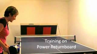 Table tennis beginners training with Returnboard [upl. by Byers]