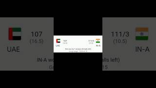 India vs UAE match highlights cricket india viralshorts short [upl. by Ecnarf838]