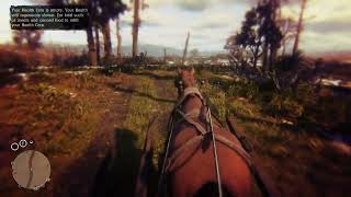 RDR2 Wagon ride ASMR Rhodes to Willards crest cabin [upl. by Gennie144]