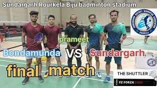 badminton final match Sundargarh Rourkela Biju badminton stadium viral video Rahul VS Anand [upl. by Childers]