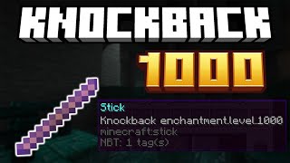 How To Get a KNOCKBACK 1000 STICK in Minecraft 1213 [upl. by Abernathy]