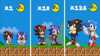 Mario Bros but every Moon makes Sonic vs Shadow MORE Realistic 😱Sonic 3 Movie [upl. by Annua801]