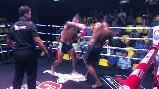 Hussein Al Mansouri PhuketTopTeam vs Lomhuan Thailand Muay Thai fight 31 July 2018 [upl. by Nordin]