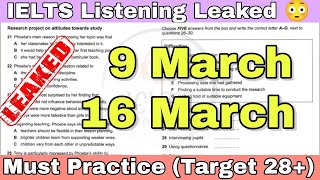 9 March 16 March 2024 IELTS Listening Test with Answers  Hard IELTS Listening Test 2024  IDP  BC [upl. by Ardnua453]