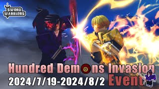 Roblox Sword Warriors Demon Slayer Event [upl. by Ahsinyar]