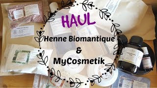 Haul Henné Biomantique amp MyCosmetik [upl. by Sivar]