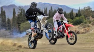 Yamaha YZ125 VS Honda CR125 Enduro ⛰️ [upl. by Aimee858]