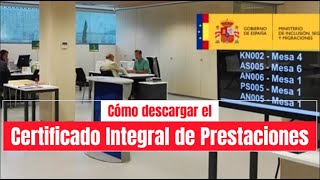 Cómo descargar el Certificado Integral de Prestaciones en 2024 [upl. by Lillith243]